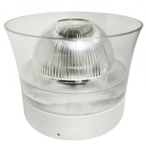 Global Fire Equipment VOX-C-VALKYRIE-B(WHT) VALKYRIE Conventional Wall Mount Voice Beacon - White